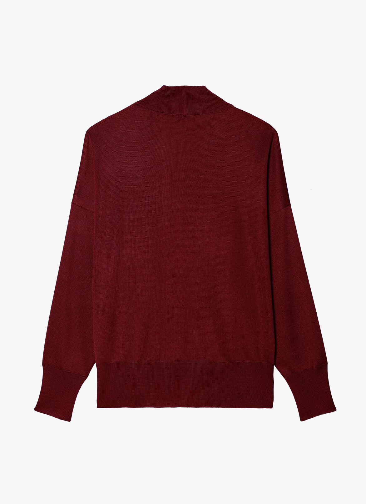 High Shine Cardigan ALAÏA BURGUNDY HIGH SHINE CARDIGAN